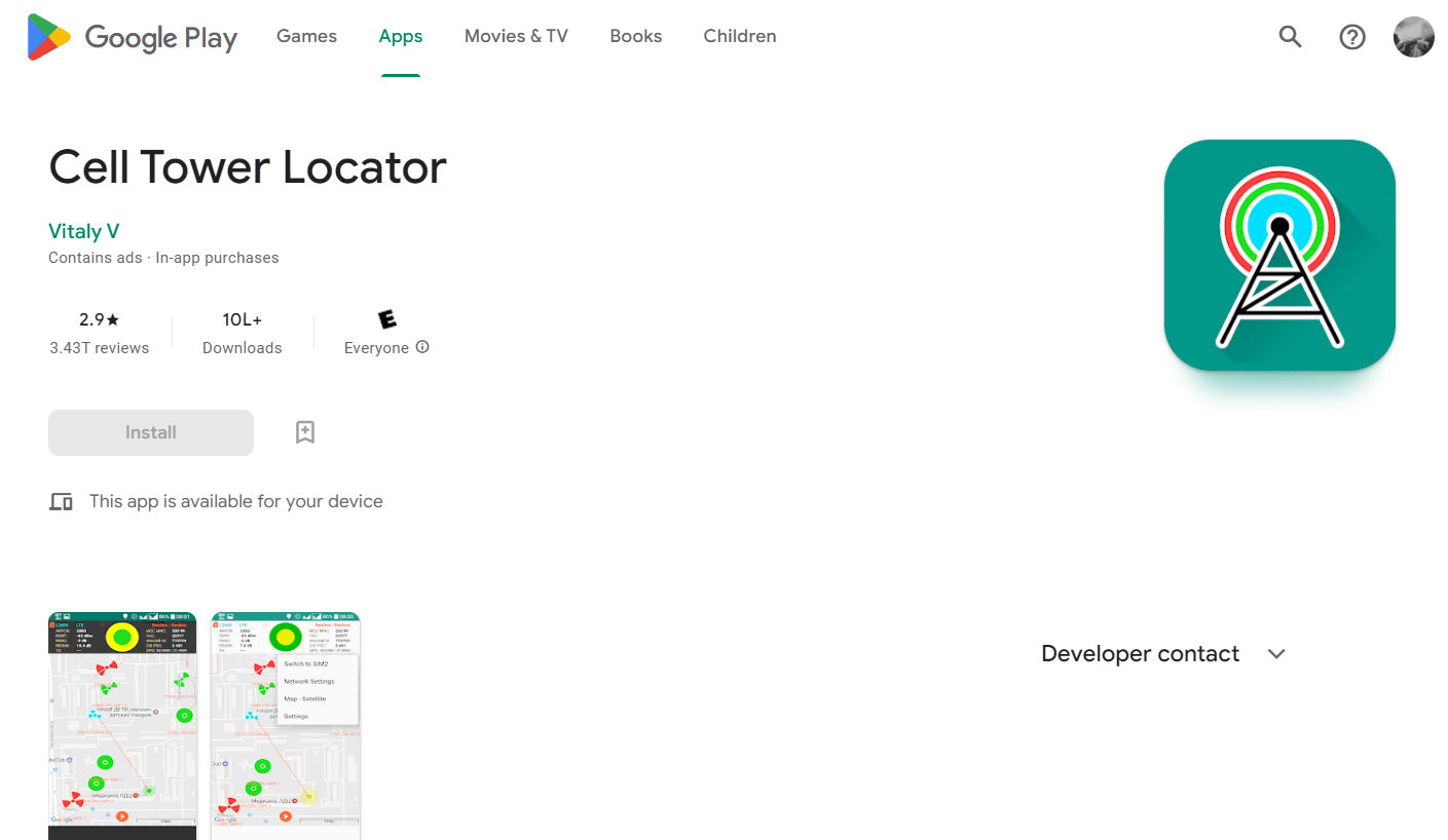 Cell Tower Locator