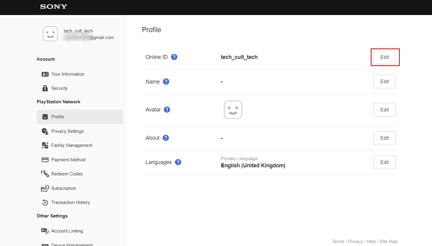 Click on Edit next to your Online ID | | change your child's account to a parent account on PS4