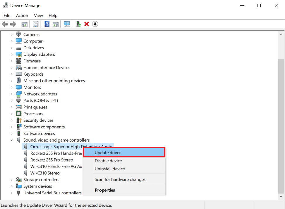 Update Audio drivers