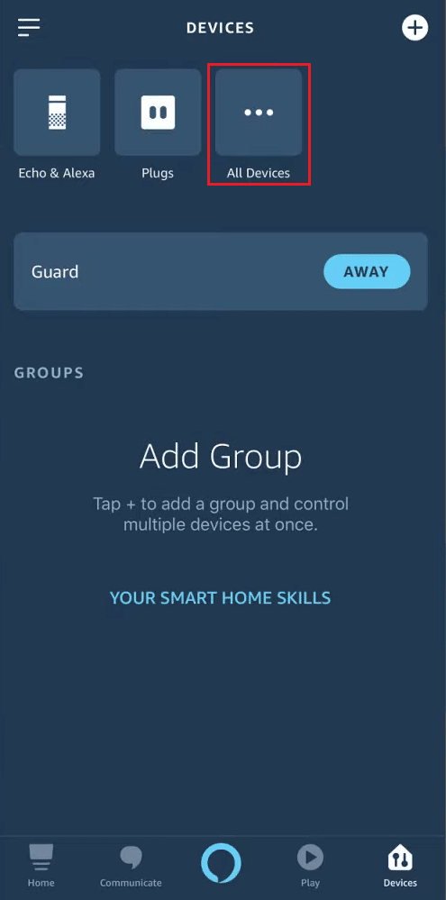 tap on All Devices