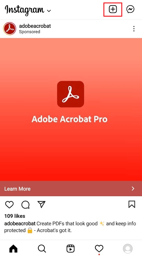 tap on the plus icon from the top right of the screen | unedit someone else's photo