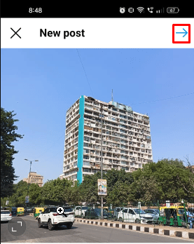 Tap on the Arrow icon at the top right corner of your screen | unedit someone else's photo