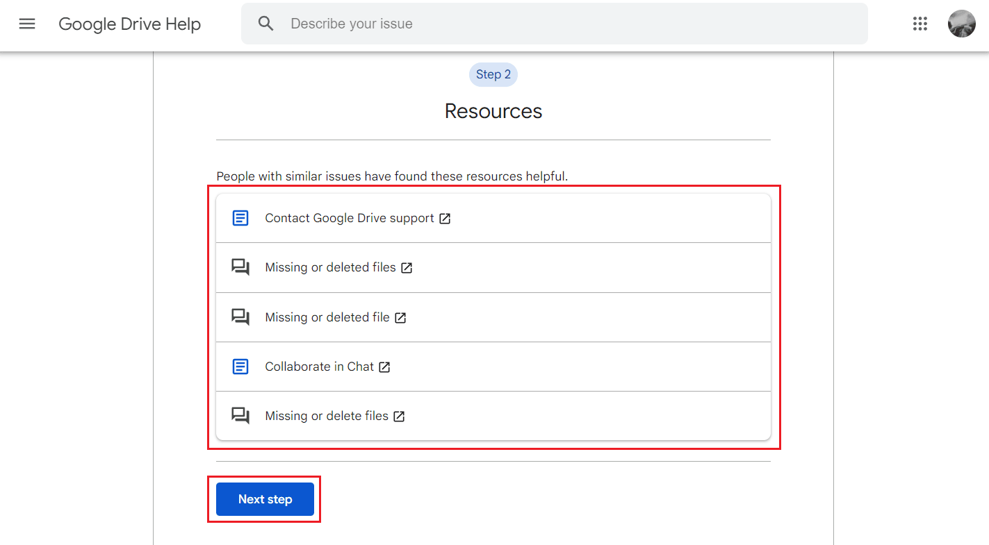 Google will provide you with a list of articles you can refer to - Next step