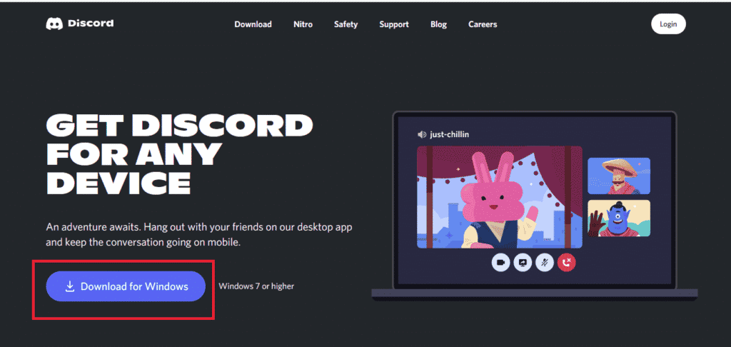 Click on Download for Windows. Fix Discord Stuck on the Connecting Screen