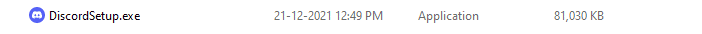 Click on DiscordSetup.exe