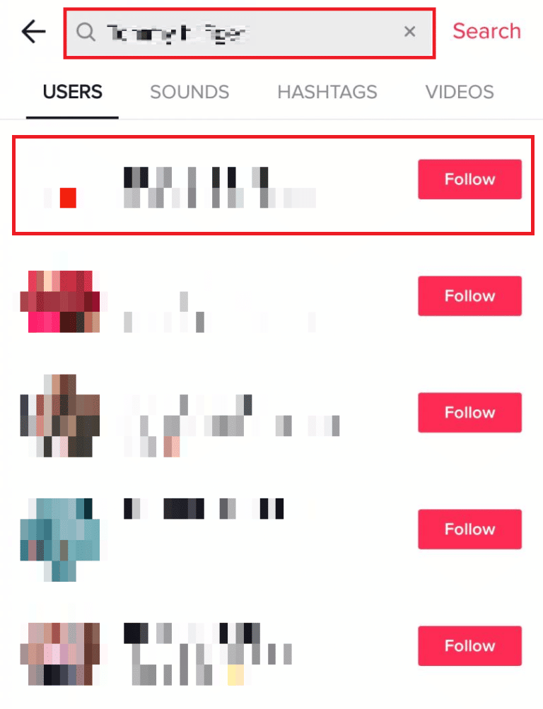 Tap on USERS. How to Find Someone on TikTok Without Username