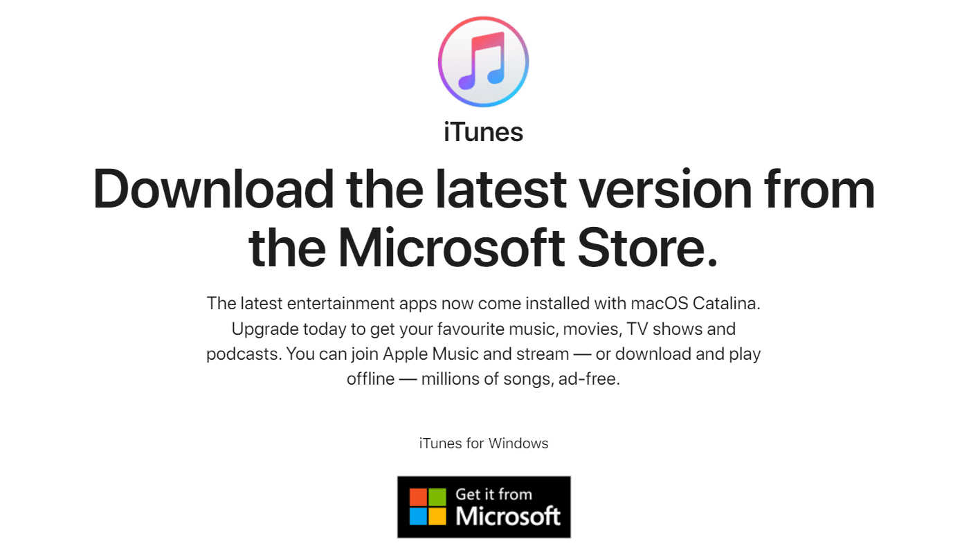 iTunes website | How to Unlock Found Lost iPhone