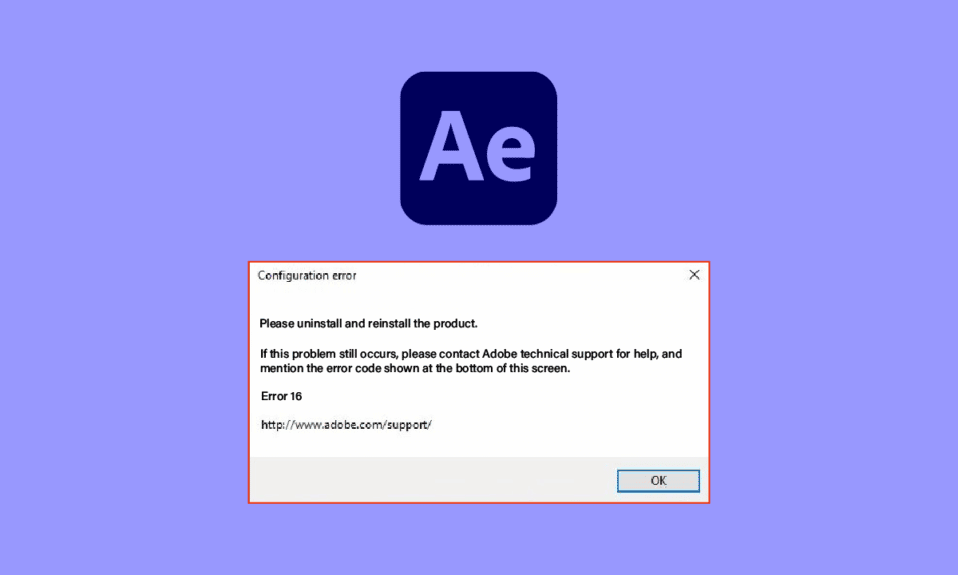 Fix Adobe After Effects Error 16 in Windows 10
