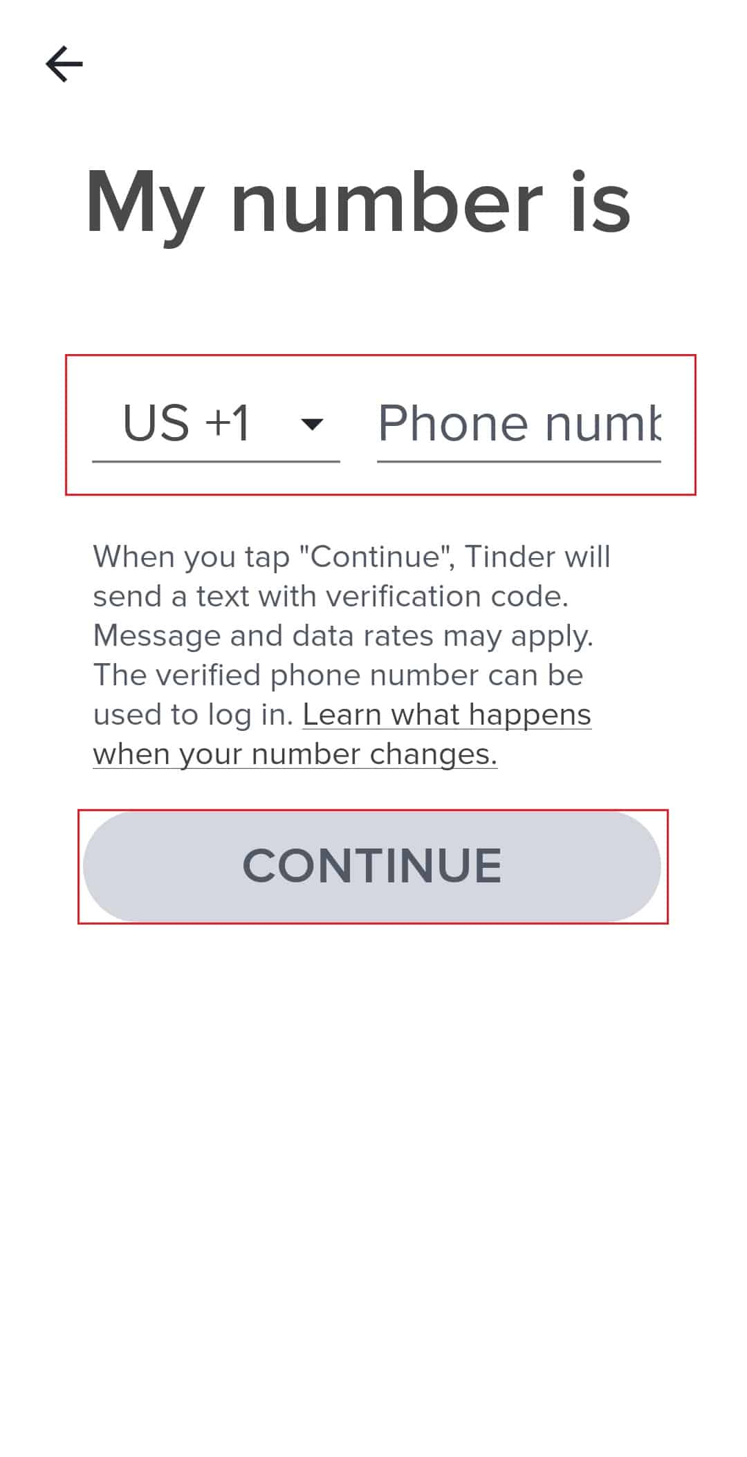 log in tinder app