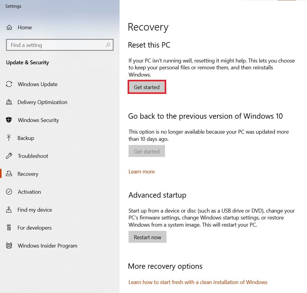 click on Get started. What Does Error Code 1 Mean on Minecraft? How to Fix it