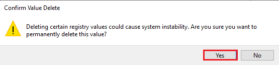 Click on the Yes button on the Confirm Value Delete window. Fix WSUS Administration Console Unable to Connect WSUS Server via Remote API