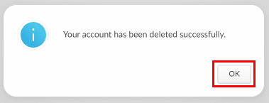 Click on OK to complete the process of deletion.