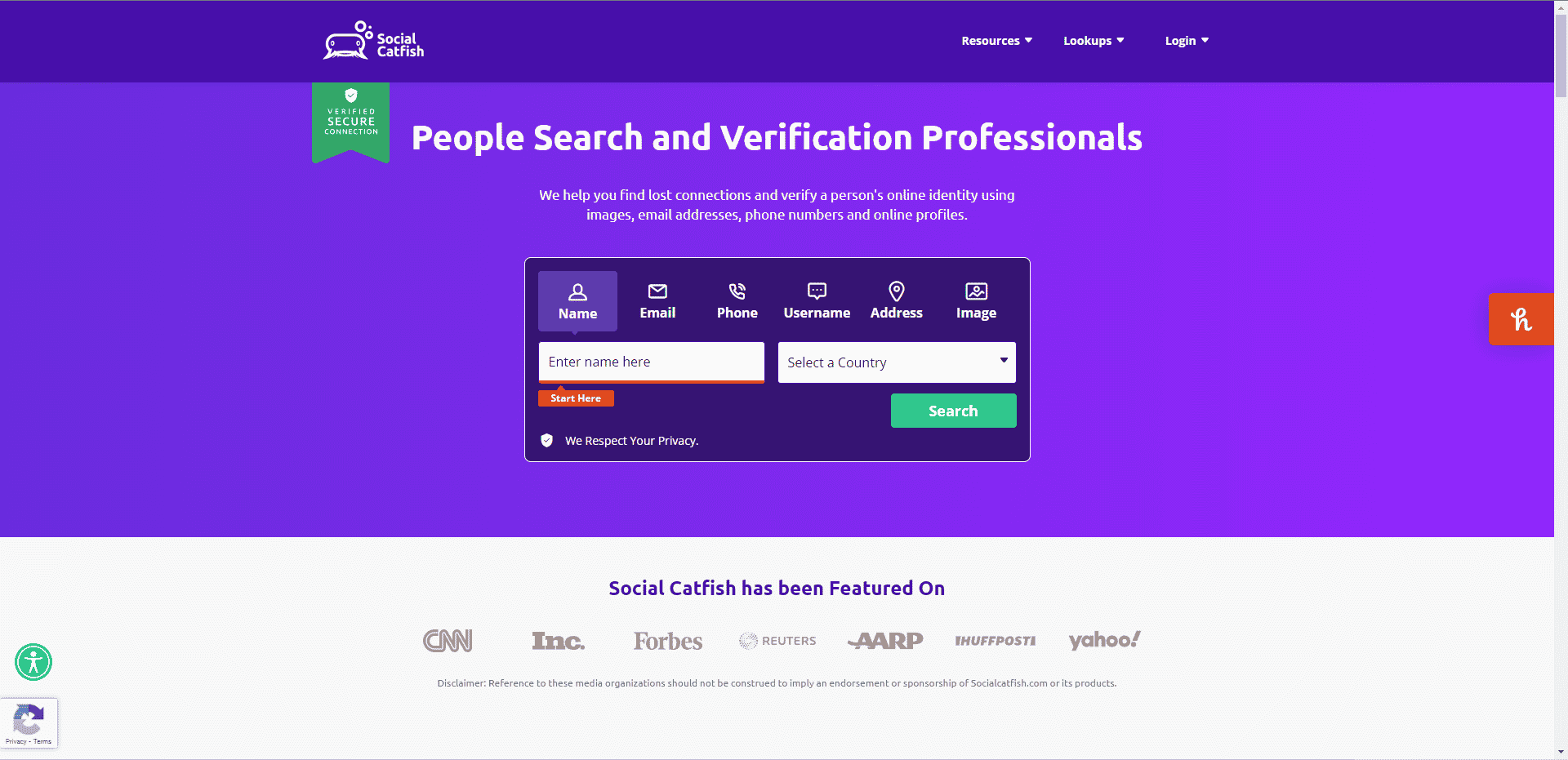 SocialCatfish official website
