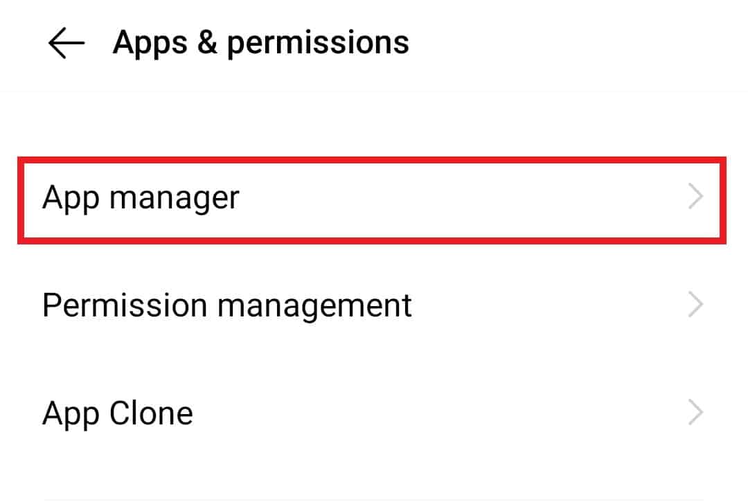 Open App manager