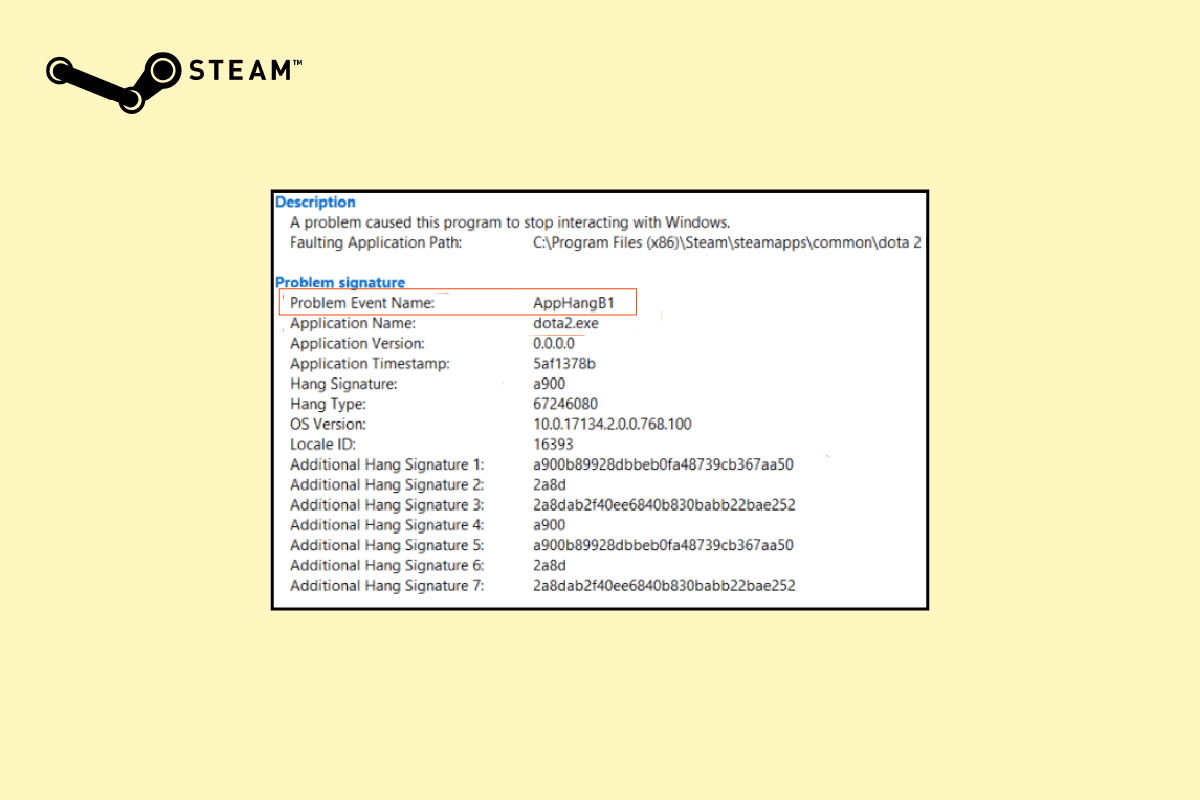 Fix AppHangB1 Error on Steam