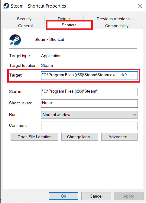Target text box