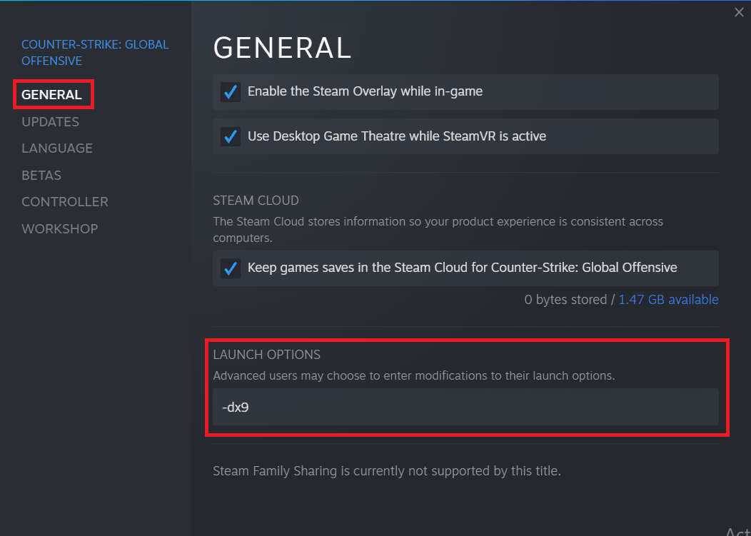 LAUNCH OPTIONS