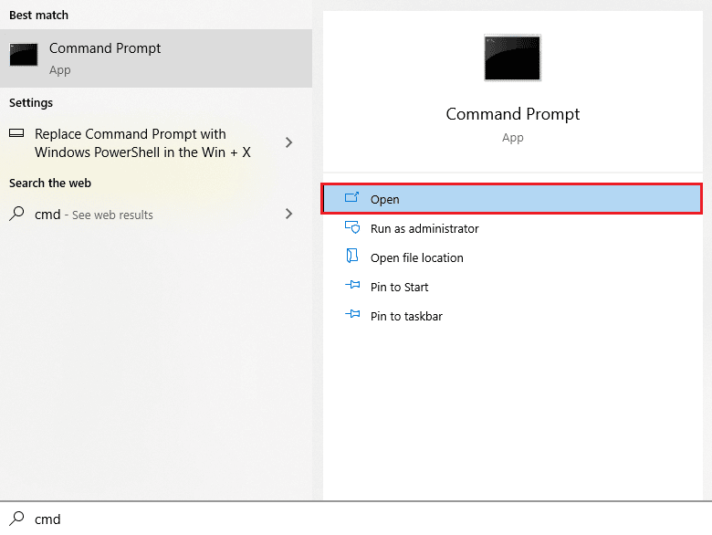 open command prompt