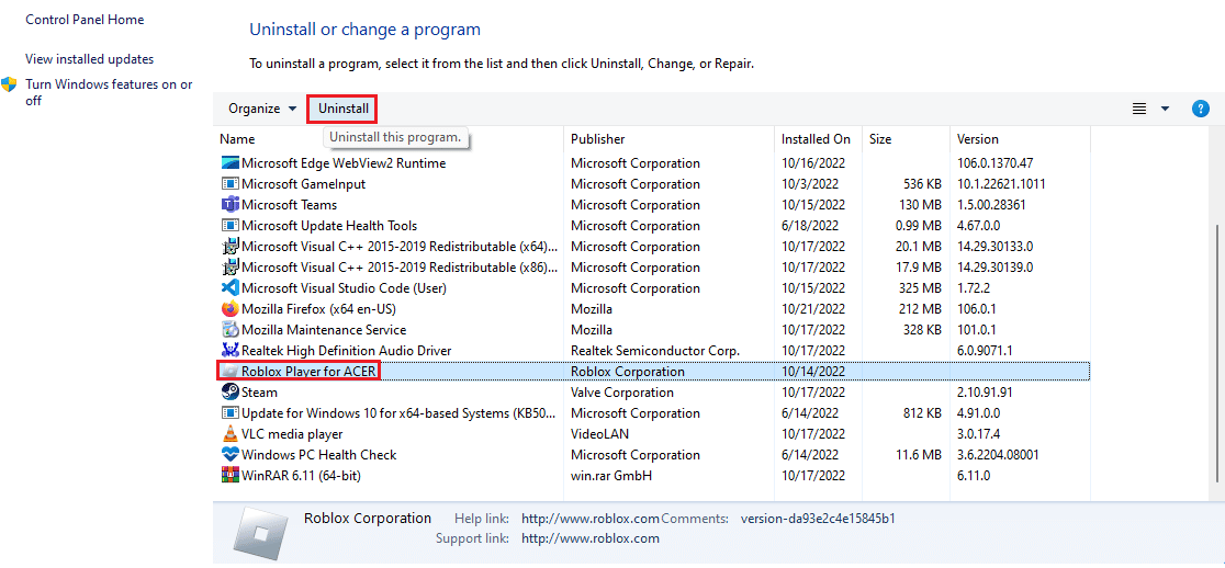 uninstall roblox. 9 Ways to Fix Roblox Error Code 529