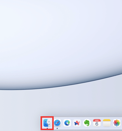 Click on the Finder icon or press Command plus N key on desktop