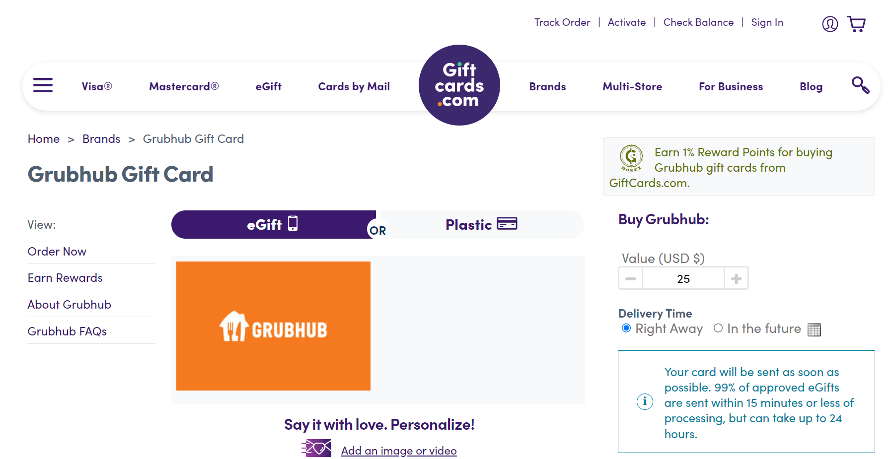 E-gift card