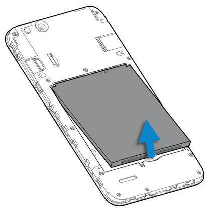 remove phone battery. Fix Android recovery mode no command Error