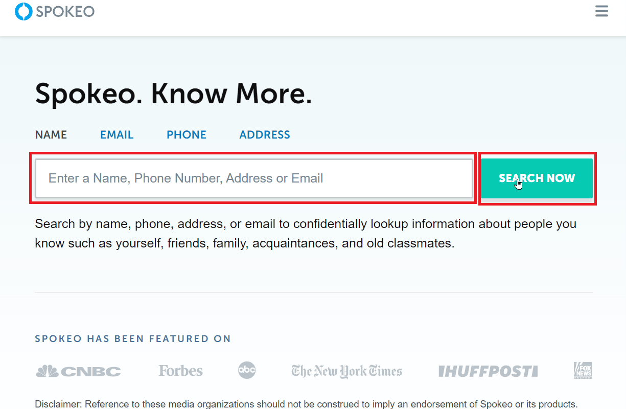 spokeo homepage