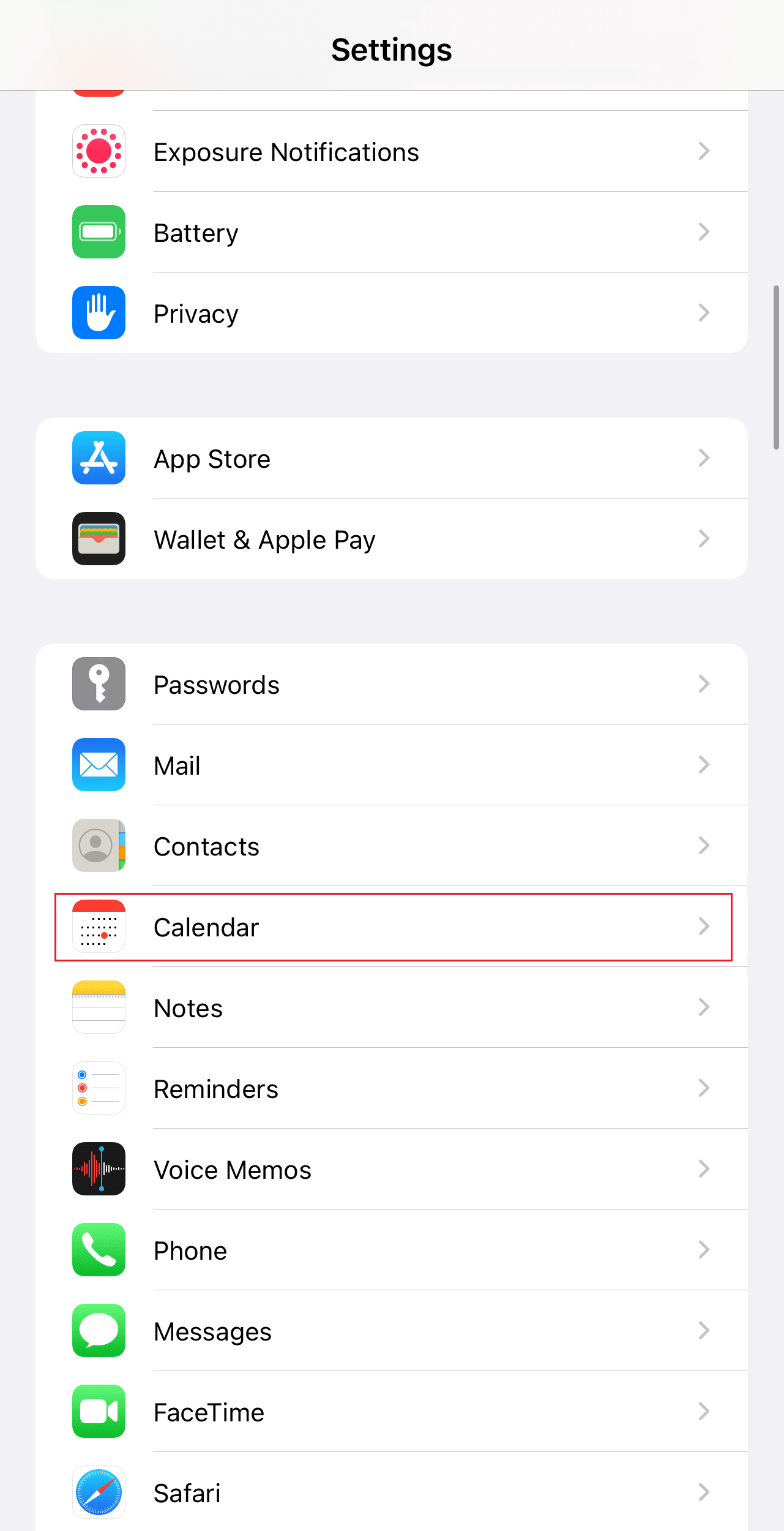 Tap on Calendar | How to Remove iPhone Calendar Viruses