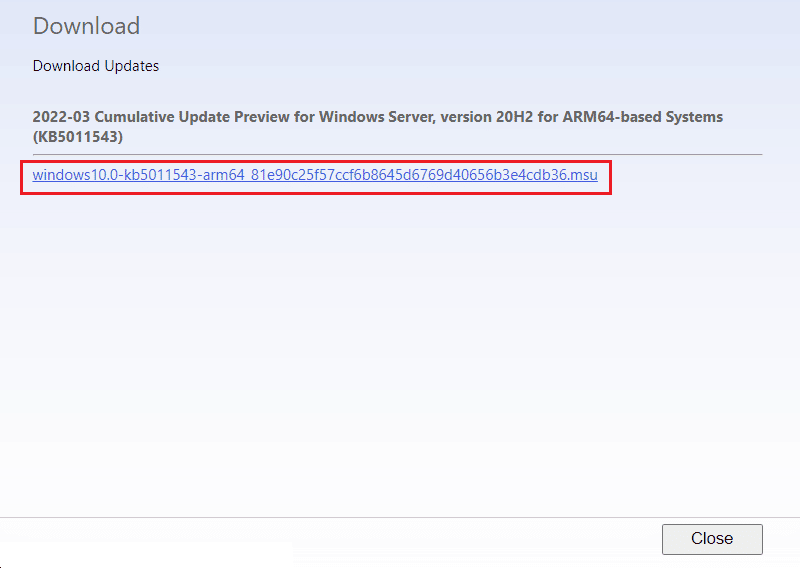 click on the download link to download the updates in Microsoft Update Catalog. Ways to Fix Windows Update Error 0X80070003
