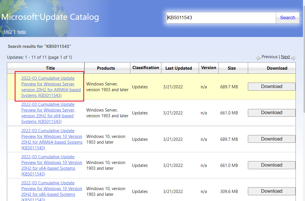select an update from the list in Microsoft Update Catalog page. Ways to Fix Windows Update Error 0X80070003