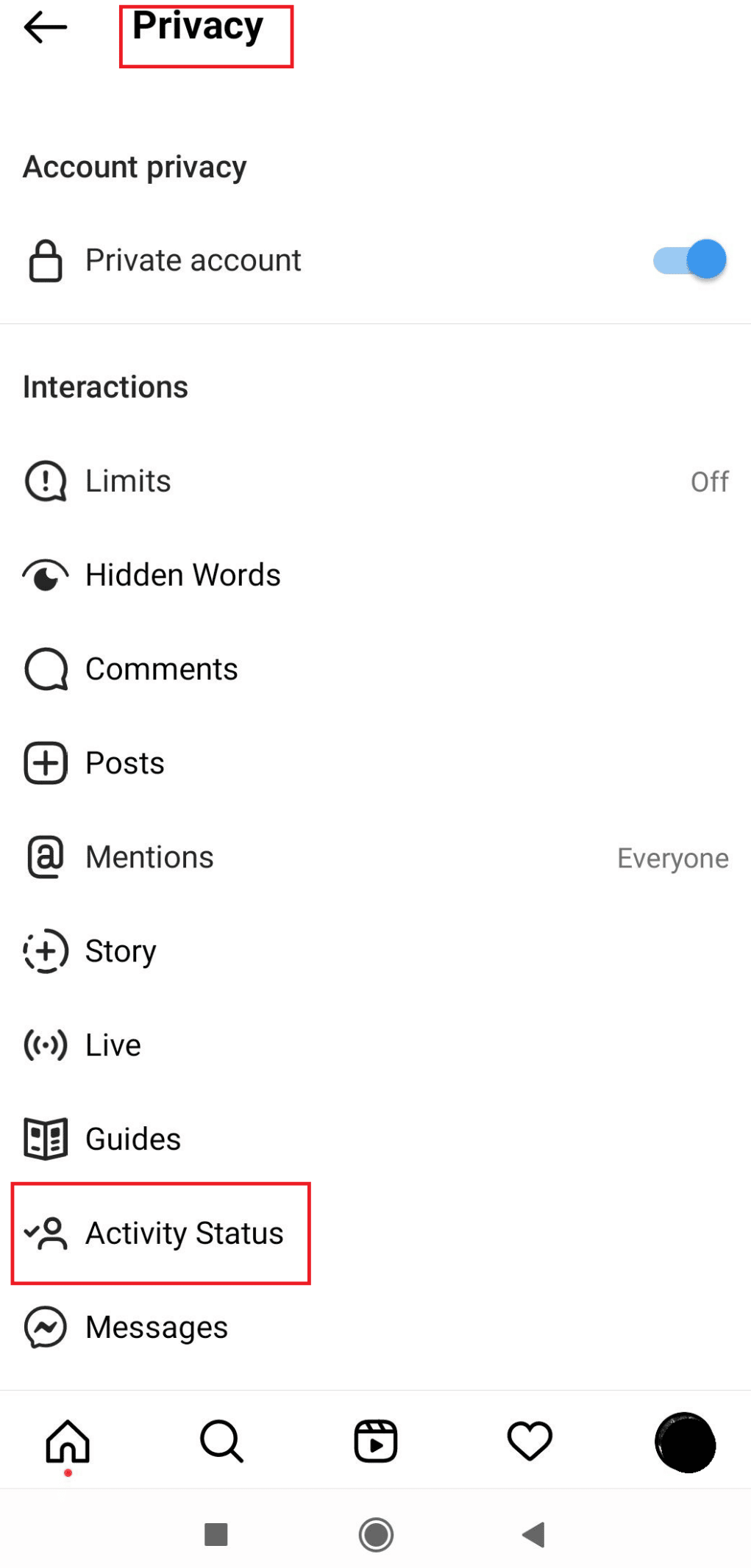 Activity Status | How to Turn Off Read Receipts on Instagram