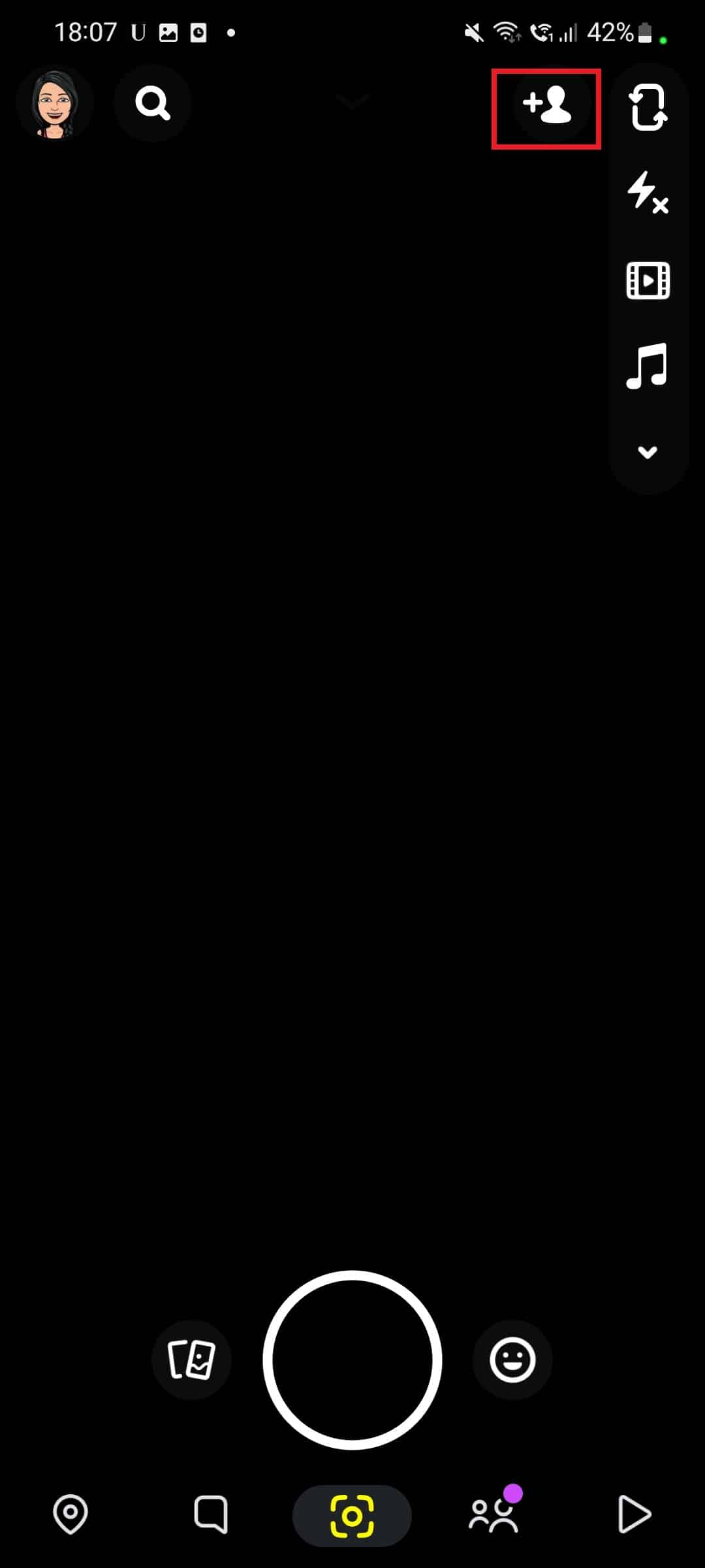 add friend option. How to Search Snapchat by Phone Number