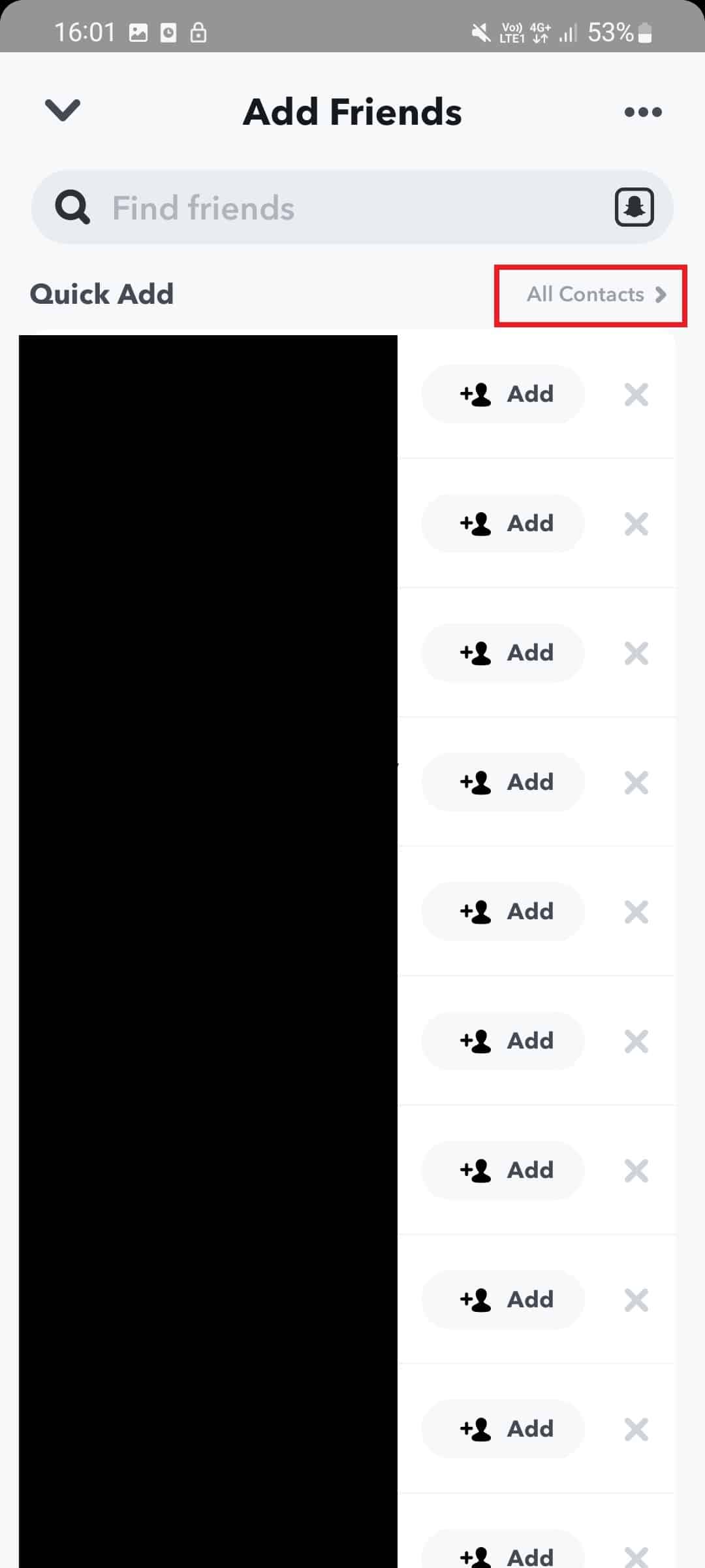 all contact option