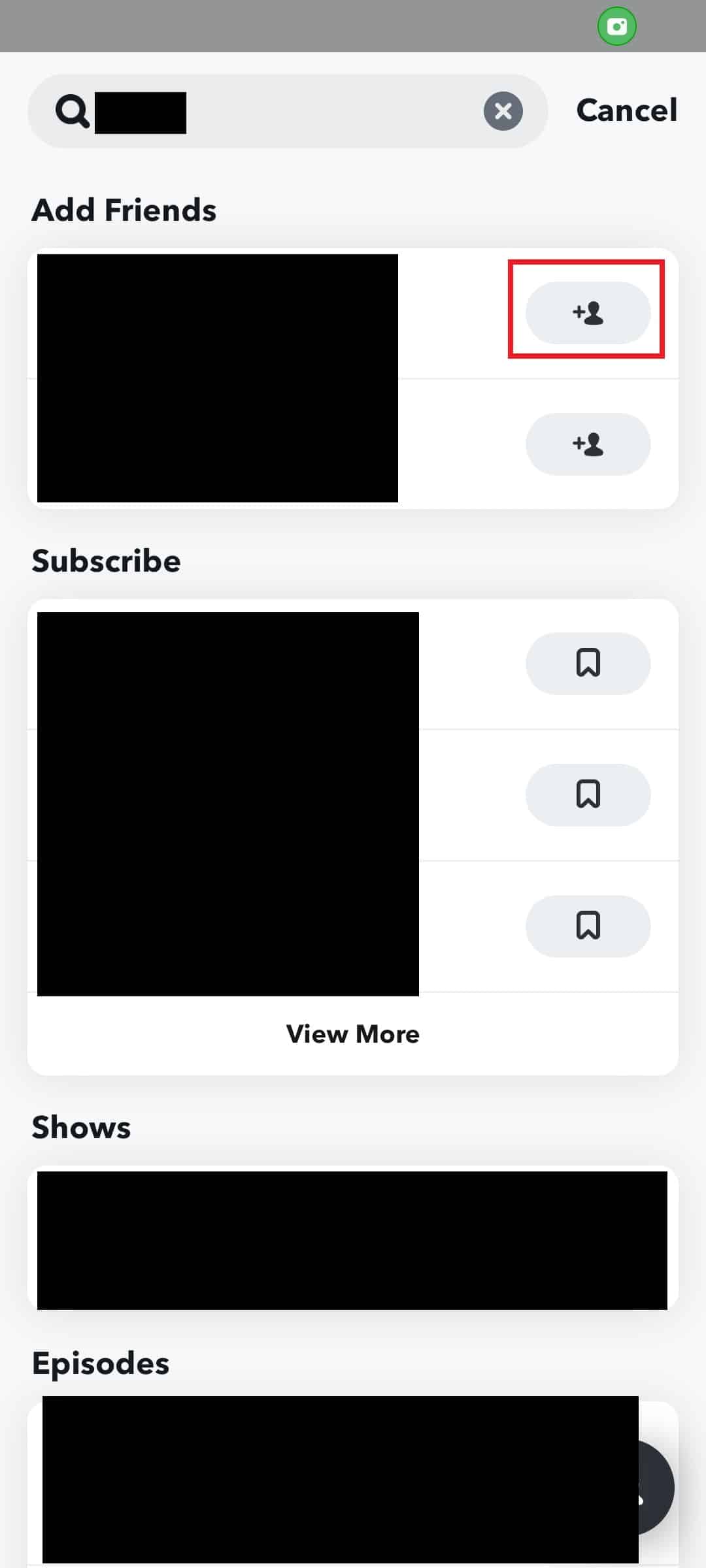 add friend option. How to Search Snapchat by Phone Number