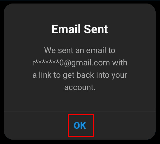 A pop-up menu will appear there tap on Ok.