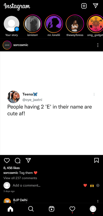 open the Instagram app