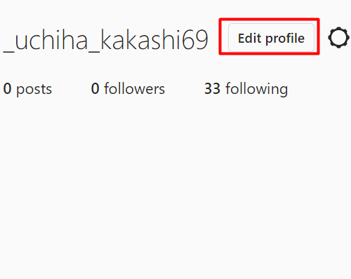 Select Edit Profile