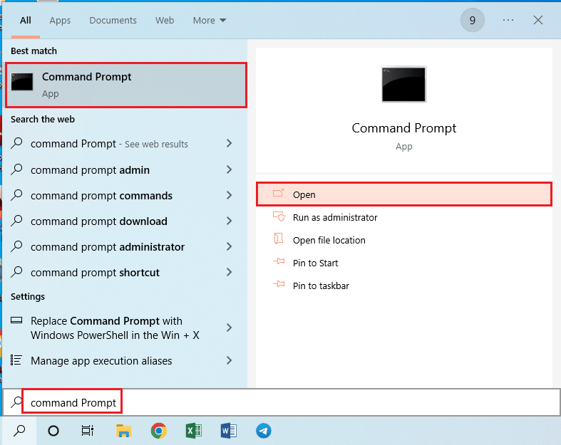 launch the Command Prompt as an Administrator