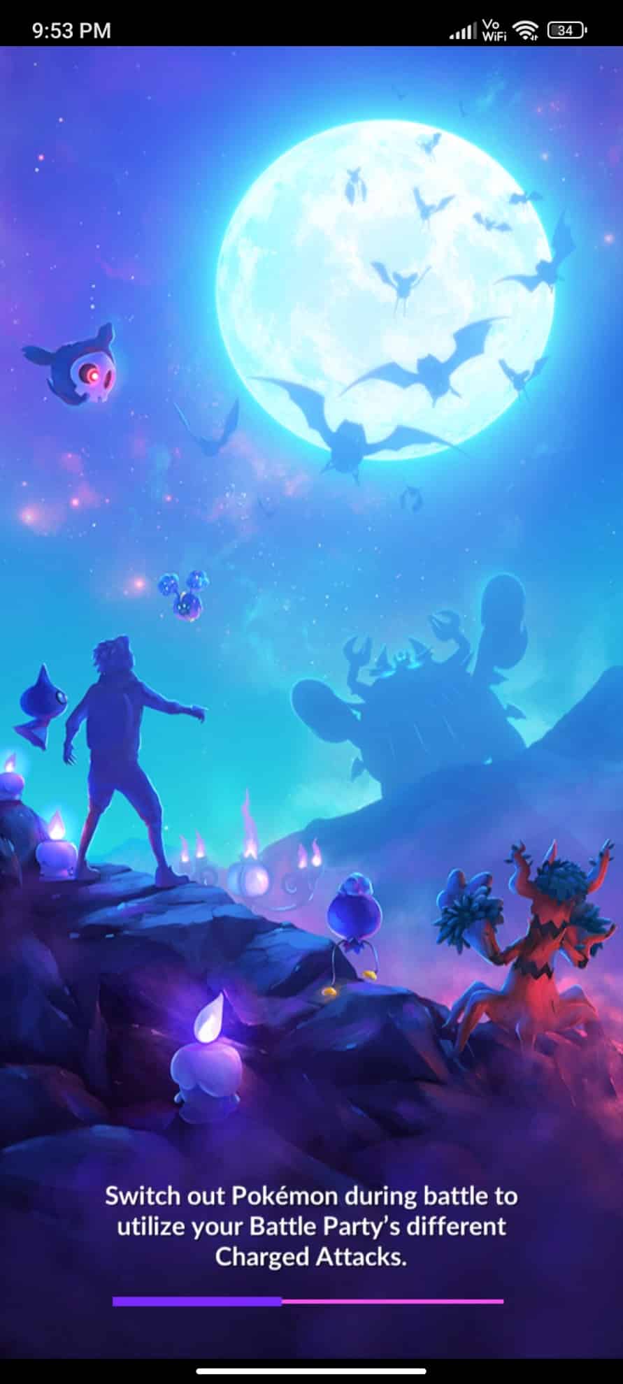 Open the Pokemon Go game app on your mobile phone