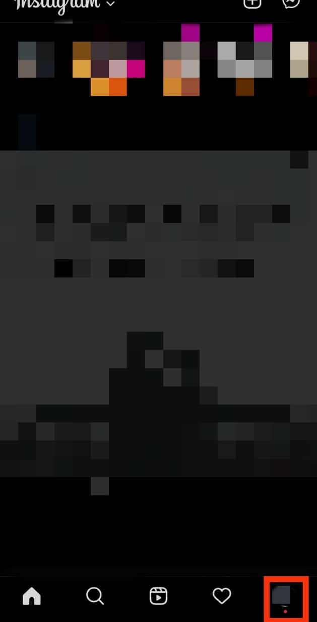 Tap on the profile picture
