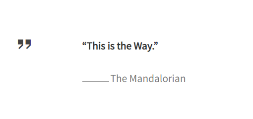 Setting the quote format lets you display highlighted quotations on your blog page