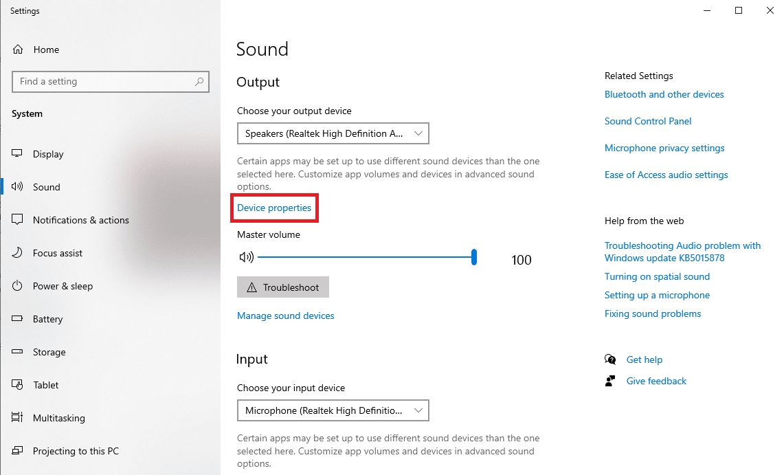 locate and click on Device Properties. How to Stop Skype from Muting Other Sounds