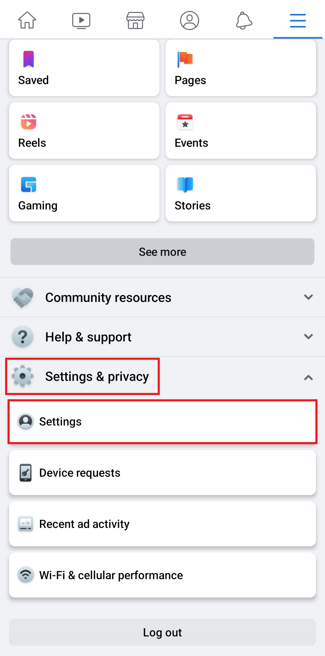 tap on settings and pivacy and settings | How to Lookup Google Voice Phone Number
