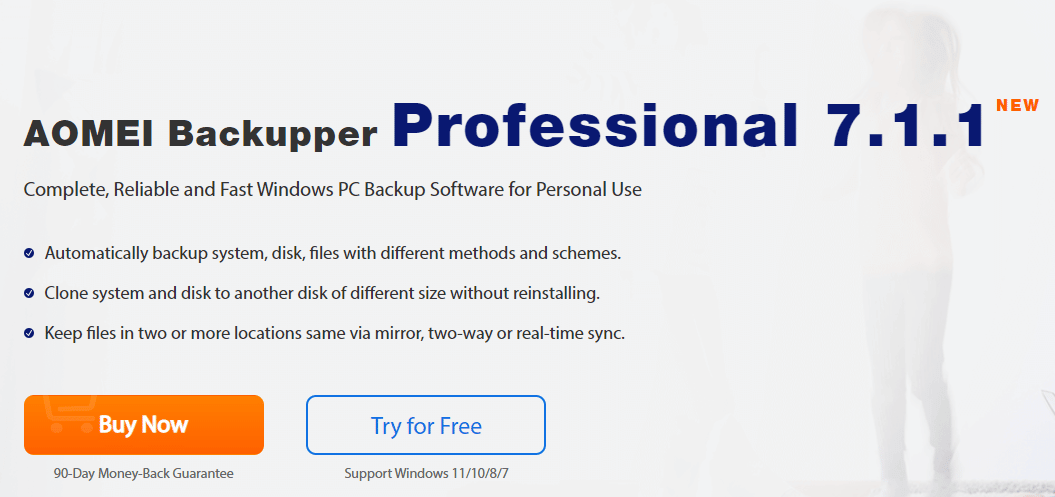AOMEI Backupper Professional 7.1.1