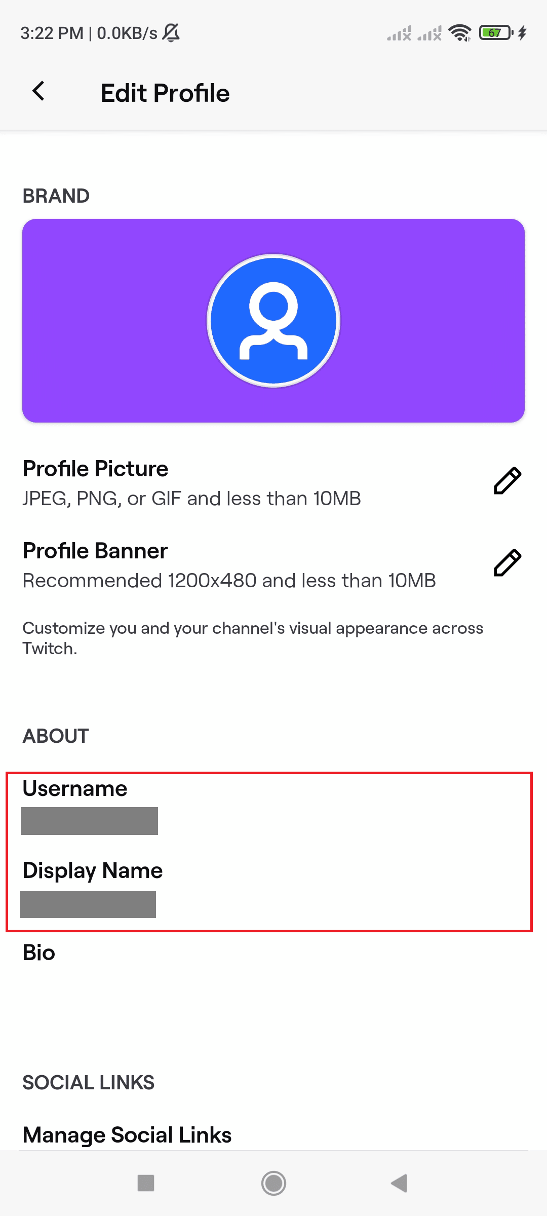 Username and Display Name on Twitch