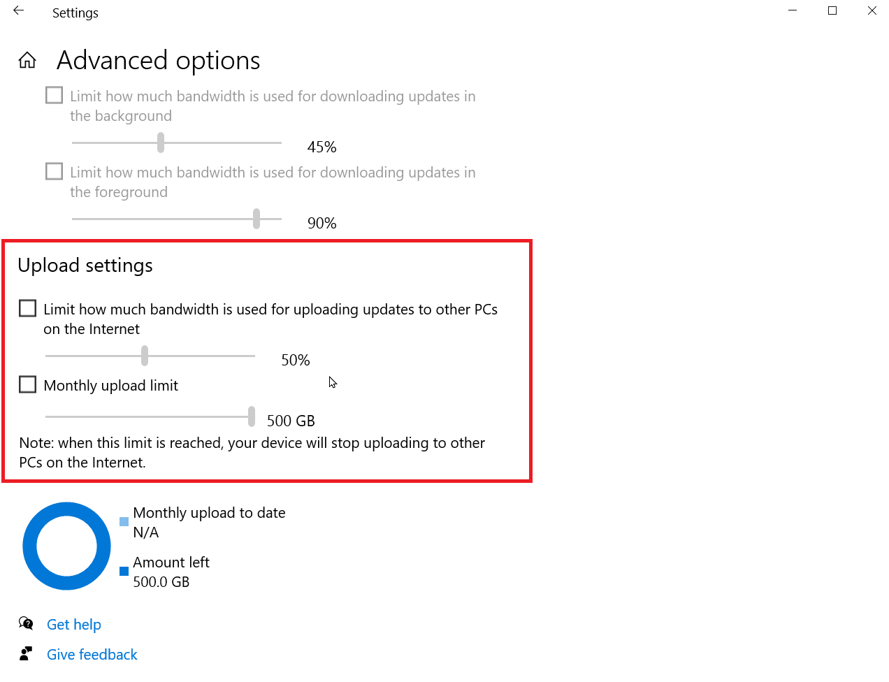 upload settings | | How to Increase Upload Speed in Windows