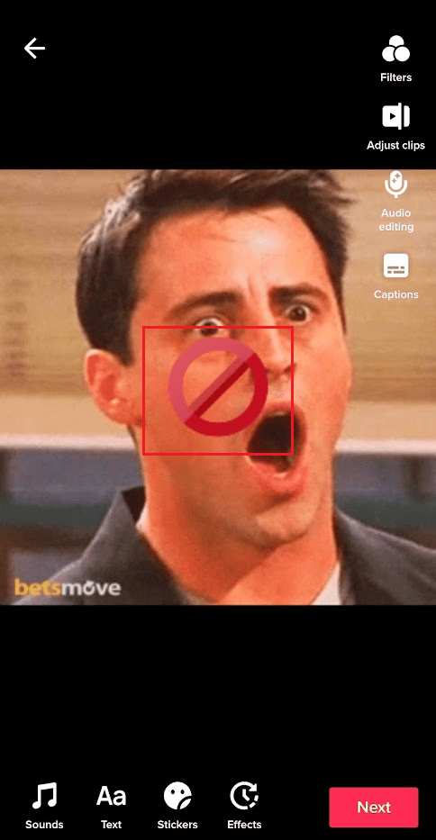 Tap on the sticker that appeared on your video in the edit menu | How to Find Stickers on TikTok