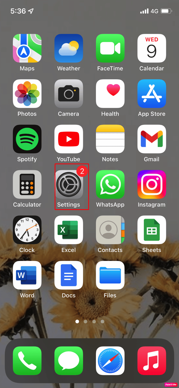 move to settings
