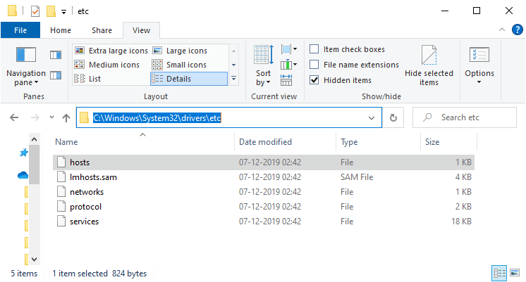 copy and paste the following path in the navigation path