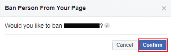 Click on Confirm from the confirmation popup